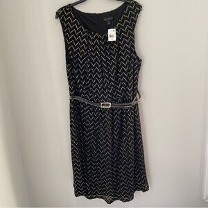 Connected Apparel Women’s Sleeveless Scoop Neck A Line Midi Dress 22W